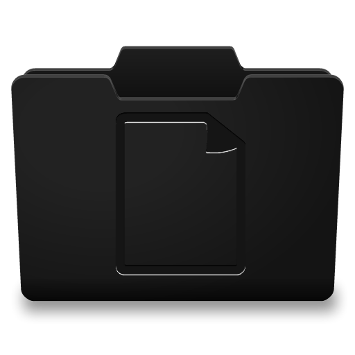 Black Documents Icon 512x512 png
